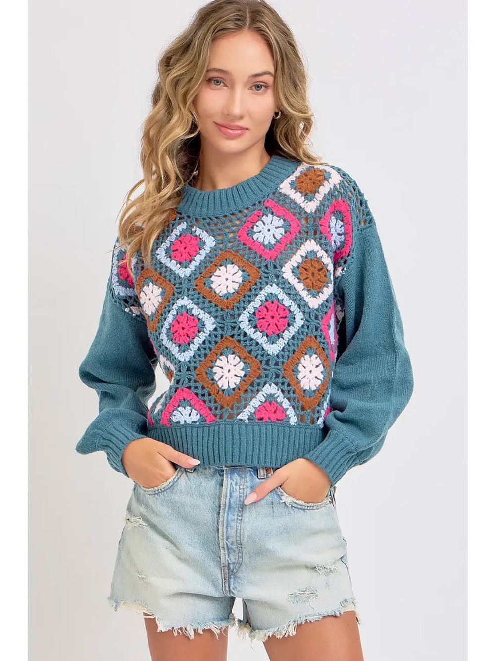 Debut - Crochet Knit Sweater